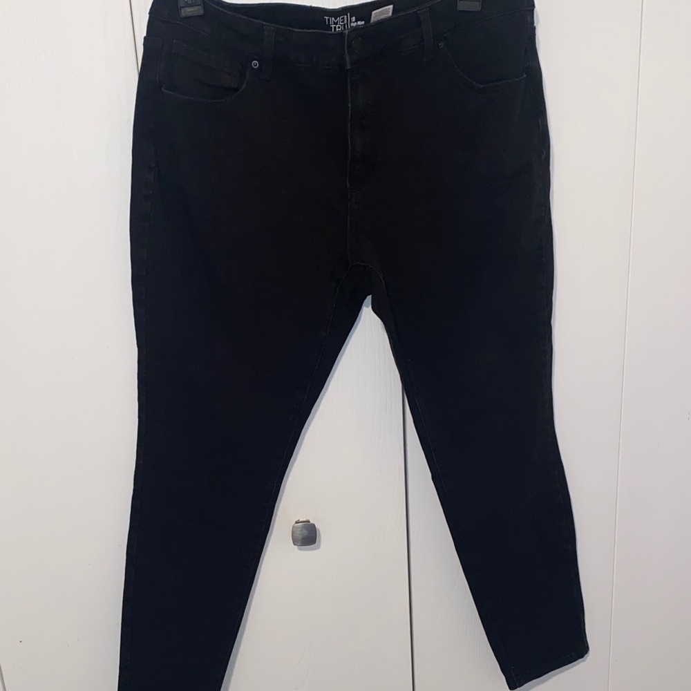Time and Tru Women's Black Skinny Jeans